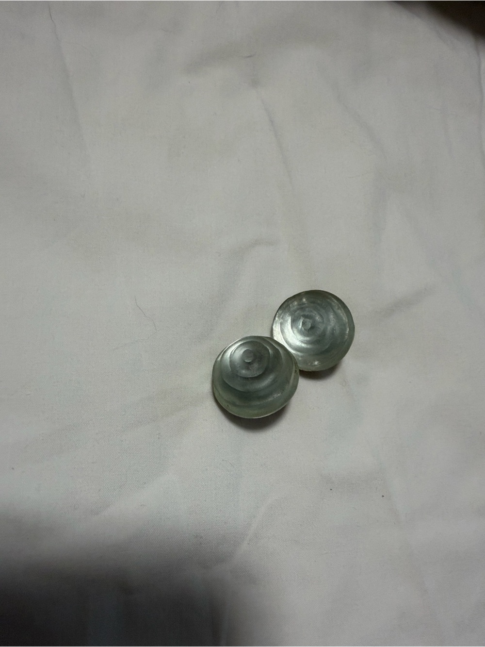Alexis Bittar Hand Turned Lucite Clip On Earrings